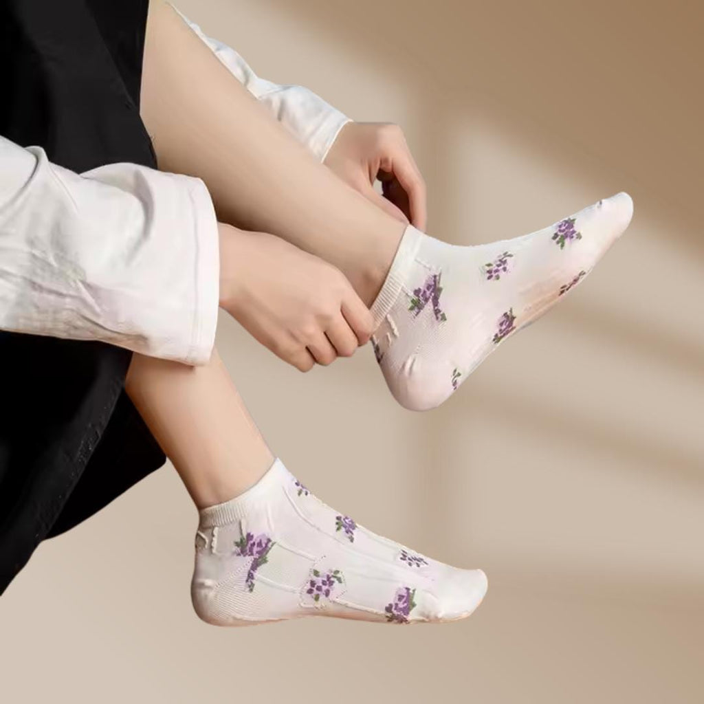 5 Pairs colorful socks, Funny Ankle Socks for Women, Cute Low Cut Socks, for Girls Fun Socks, Cotton Short Socks, Ankle Socks