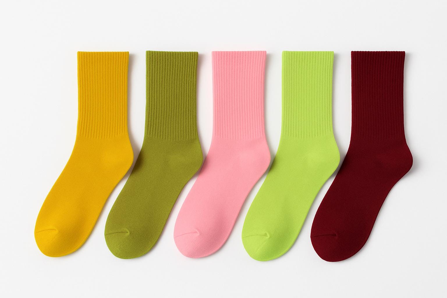 5-Pack/10-Pack Colorful Socks Gym Socks Wholesale Basic Cotton Socks Premium Combed Cotton, Comfortable Durable,Dye Crew Socks