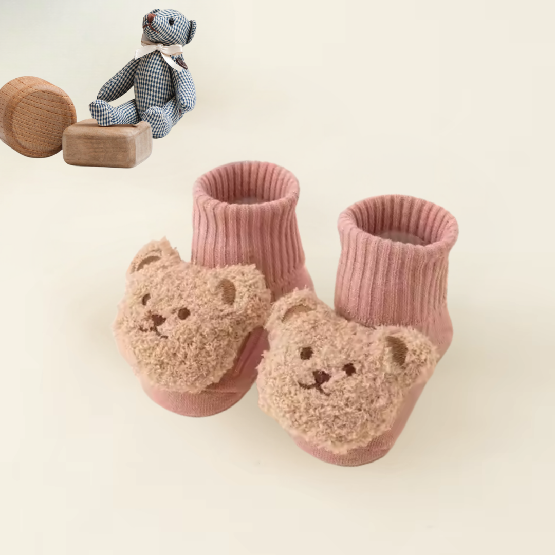Cute Unisex Baby Socks - Cartoon Bear