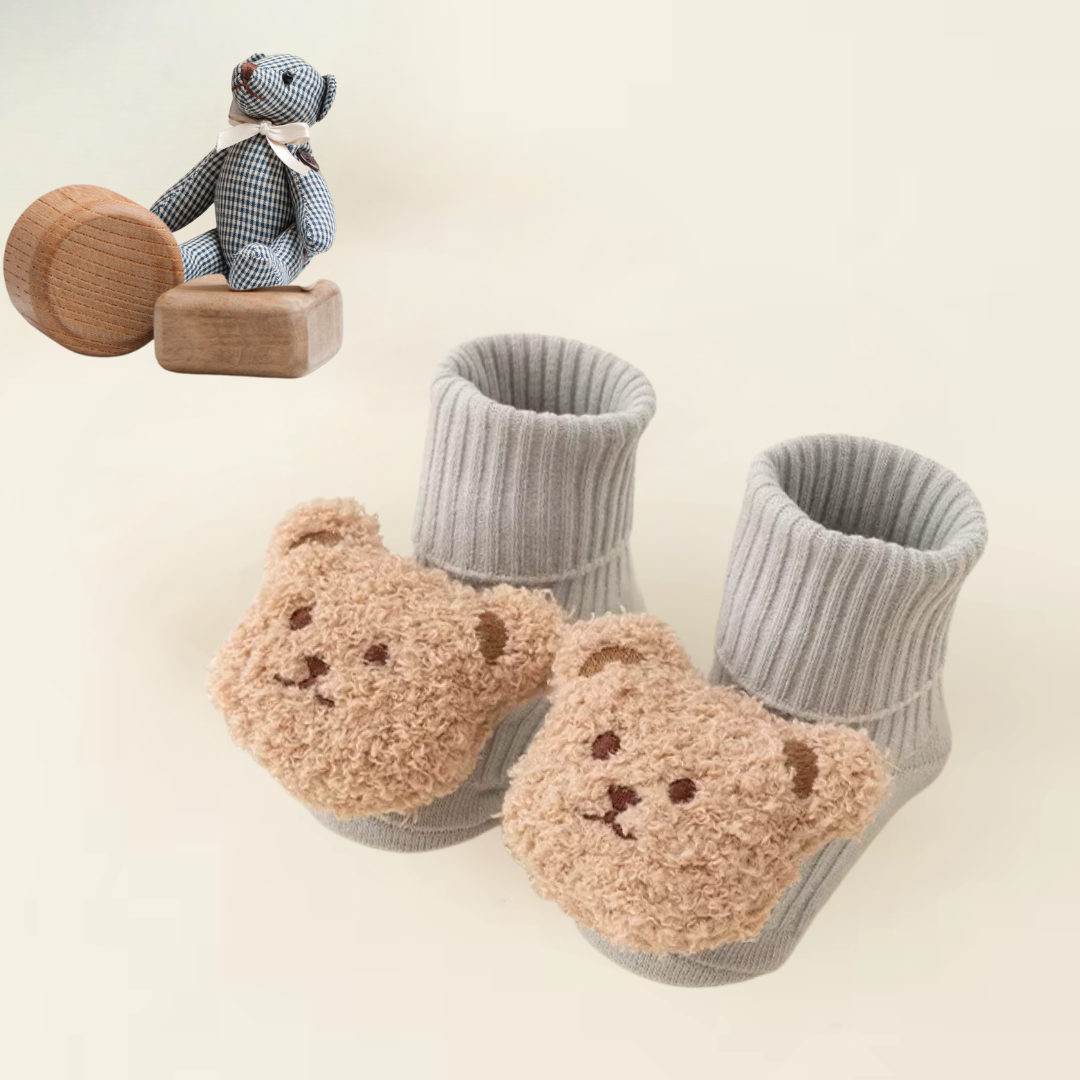Cute Unisex Baby Socks - Cartoon Bear