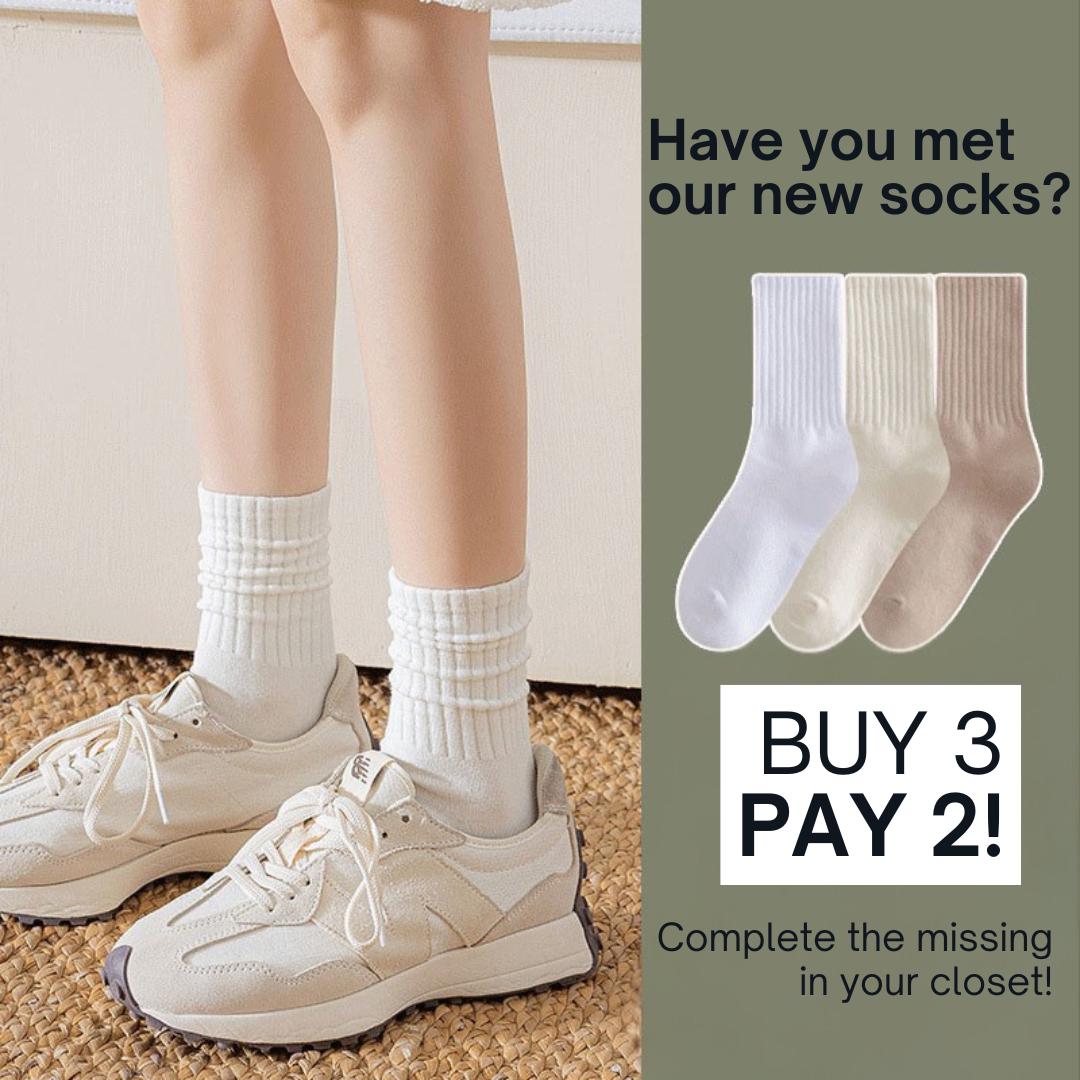 3 pairs crew socks for womens,Casual Athletic Socks Thin Calf Socks For Women, Casual thin Socks and cozy socks 5-9