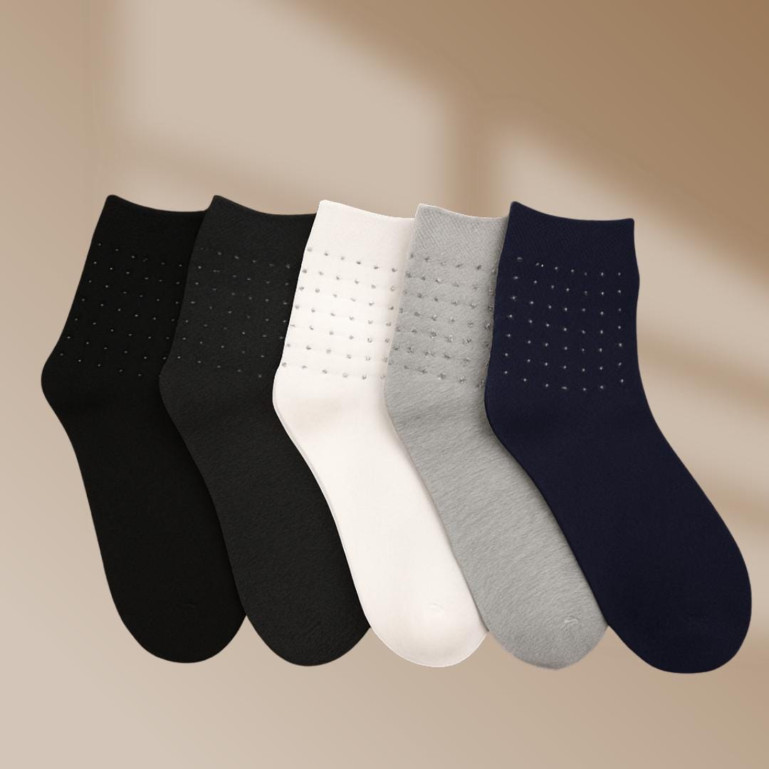 5 Pairs colorful socks, Men's Socks, Cotton Fun Colorful Striped Casual Dress Socks, Funky Designed Fancy, Cotton Socks, Gift, Father Gift
