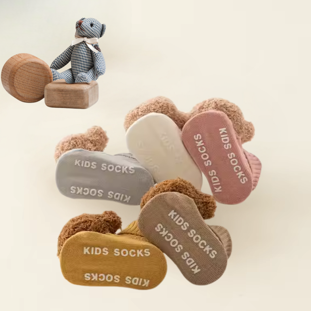 Cute Unisex Baby Socks - Cartoon Bear