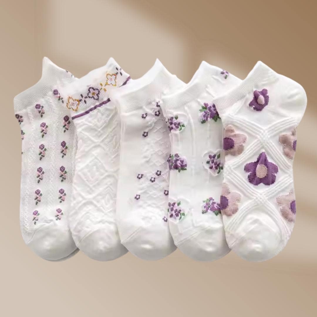 5 Pairs colorful socks, Funny Ankle Socks for Women, Cute Low Cut Socks, for Girls Fun Socks, Cotton Short Socks, Ankle Socks