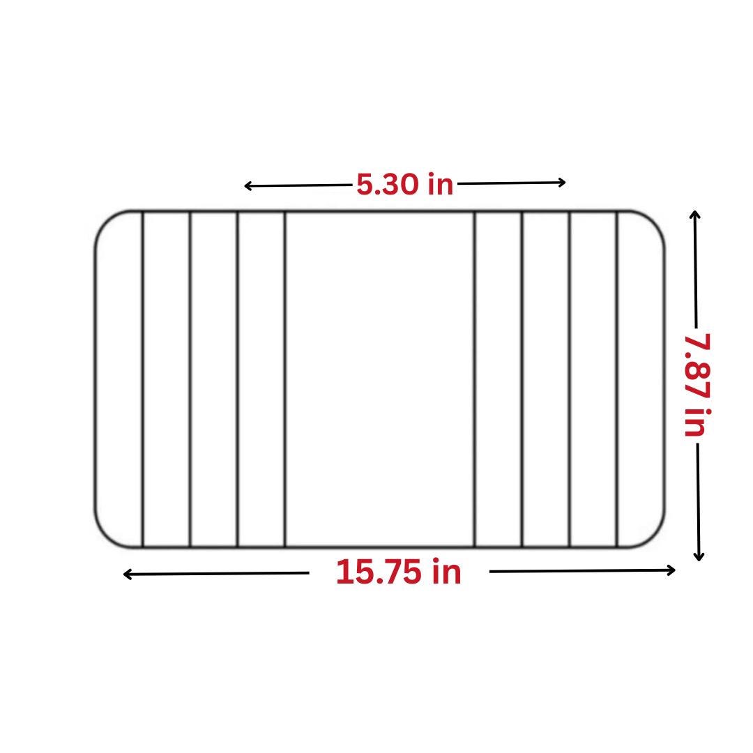 Foldable Sofa Arm Tray for Couch Wooden Non-Slip Flexible Side Tray Coaster for Drinks Snacks Cups Holder